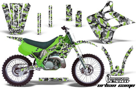 Dirt Bike Graphics Kit Decal Wrap For Kawasaki KX125 KX250 1990-1991 URBAN CAMO GREEN-atv motorcycle utv parts accessories gear helmets jackets gloves pantsAll Terrain Depot