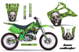 Dirt Bike Graphics Kit Decal Wrap For Kawasaki KX125 KX250 1992-1993 BONES GREEN