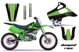 Dirt Bike Graphics Kit Decal Wrap For Kawasaki KX125 KX250 1992-1993 DIAMOND RACE GREEN BLACK