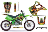 Dirt Bike Graphics Kit Decal Wrap For Kawasaki KX125 KX250 1992-1993 FIRESTORM GREEN
