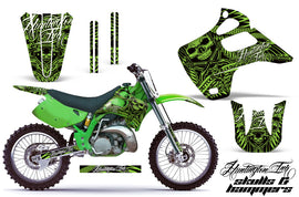 Dirt Bike Graphics Kit Decal Wrap For Kawasaki KX125 KX250 1992-1993 HISH GREEN-atv motorcycle utv parts accessories gear helmets jackets gloves pantsAll Terrain Depot