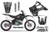 Dirt Bike Graphics Kit Decal Wrap For Kawasaki KX125 KX250 1992-1993 HISH SILVER