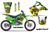 Dirt Bike Graphics Kit Decal Wrap For Kawasaki KX125 KX250 1992-1993 MOTORHEAD GREEN