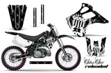 Dirt Bike Graphics Kit Decal Wrap For Kawasaki KX125 KX250 1992-1993 RELOADED WHITE BLACK