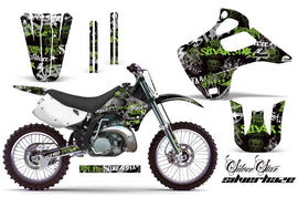 Dirt Bike Graphics Kit Decal Wrap For Kawasaki KX125 KX250 1992-1993 SSSH GREEN BLACK-atv motorcycle utv parts accessories gear helmets jackets gloves pantsAll Terrain Depot