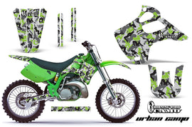 Dirt Bike Graphics Kit Decal Wrap For Kawasaki KX125 KX250 1992-1993 URBAN CAMO GREEN-atv motorcycle utv parts accessories gear helmets jackets gloves pantsAll Terrain Depot