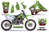 Dirt Bike Graphics Kit Decal Wrap For Kawasaki KX125 KX250 1994-1998 BONES GREEN