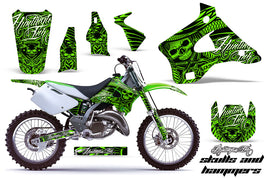 Dirt Bike Graphics Kit Decal Wrap For Kawasaki KX125 KX250 1994-1998 HISH GREEN-atv motorcycle utv parts accessories gear helmets jackets gloves pantsAll Terrain Depot