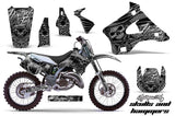 Graphics Kit Decal Wrap + # Plates For Kawasaki KX125 KX250 1994-1998 HISH SILVER