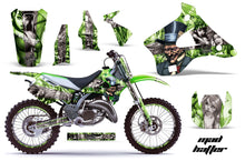 Load image into Gallery viewer, Graphics Kit Decal Wrap + # Plates For Kawasaki KX125 KX250 1994-1998 HATTER SILVER GREEN-atv motorcycle utv parts accessories gear helmets jackets gloves pantsAll Terrain Depot