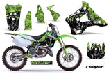Dirt Bike Graphics Kit Decal Wrap For Kawasaki KX125 KX250 1994-1998 REAPER GREEN