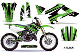 Dirt Bike Graphics Kit Decal Wrap For Kawasaki KX125 KX250 1999-2002 ATTACK GREEN