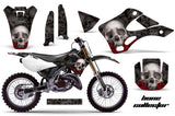 Dirt Bike Graphics Kit Decal Wrap For Kawasaki KX125 KX250 1999-2002 BONES BLACK