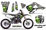Dirt Bike Graphics Kit Decal Wrap For Kawasaki KX125 KX250 1999-2002 CHECKERED GREEN