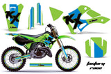 Graphics Kit Decal Wrap + # Plates For Kawasaki KX125 KX250 1999-2002 FACTORY