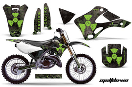 Dirt Bike Graphics Kit Decal Wrap For Kawasaki KX125 KX250 1999-2002 MELTDOWN GREEN BLACK-atv motorcycle utv parts accessories gear helmets jackets gloves pantsAll Terrain Depot