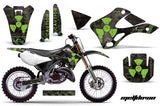 Dirt Bike Graphics Kit Decal Wrap For Kawasaki KX125 KX250 1999-2002 MELTDOWN GREEN BLACK