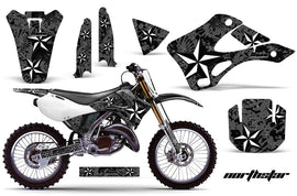 Dirt Bike Graphics Kit Decal Wrap For Kawasaki KX125 KX250 1999-2002 NORTHSTAR BLACK-atv motorcycle utv parts accessories gear helmets jackets gloves pantsAll Terrain Depot