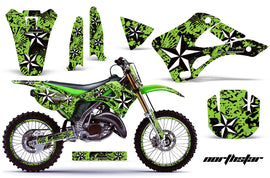Graphics Kit Decal Wrap + # Plates For Kawasaki KX125 KX250 1999-2002 NORTHSTAR GREEN-atv motorcycle utv parts accessories gear helmets jackets gloves pantsAll Terrain Depot