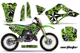 Graphics Kit Decal Wrap + # Plates For Kawasaki KX125 KX250 1999-2002 NORTHSTAR GREEN