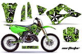 Dirt Bike Graphics Kit Decal Wrap For Kawasaki KX125 KX250 1999-2002 NORTHSTAR GREEN