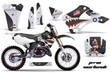 Dirt Bike Graphics Kit Decal Wrap For Kawasaki KX125 KX250 1999-2002 WARHAWK BLACK