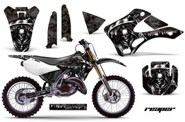 Dirt Bike Graphics Kit Decal Wrap For Kawasaki KX125 KX250 1999-2002 REAPER BLACK-atv motorcycle utv parts accessories gear helmets jackets gloves pantsAll Terrain Depot