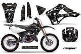 Dirt Bike Graphics Kit Decal Wrap For Kawasaki KX125 KX250 1999-2002 REAPER BLACK
