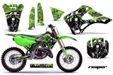 Dirt Bike Graphics Kit Decal Wrap For Kawasaki KX125 KX250 1999-2002 REAPER GREEN