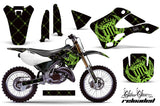 Dirt Bike Graphics Kit Decal Wrap For Kawasaki KX125 KX250 1999-2002 RELOADED GREEN BLACK