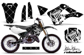 Dirt Bike Graphics Kit Decal Wrap For Kawasaki KX125 KX250 1999-2002 RELOADED WHITE BLACK-atv motorcycle utv parts accessories gear helmets jackets gloves pantsAll Terrain Depot