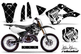 Dirt Bike Graphics Kit Decal Wrap For Kawasaki KX125 KX250 1999-2002 RELOADED WHITE BLACK