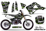 Dirt Bike Graphics Kit Decal Wrap For Kawasaki KX125 KX250 1999-2002 SSSH GREEN BLACK