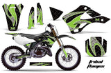 Dirt Bike Graphics Kit Decal Wrap For Kawasaki KX125 KX250 1999-2002 TRIBAL GREEN BLACK
