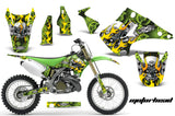Dirt Bike Decal Graphics Kit Wrap For Kawasaki KX125 KX250 2003-2016 MOTORHEAD GREEN