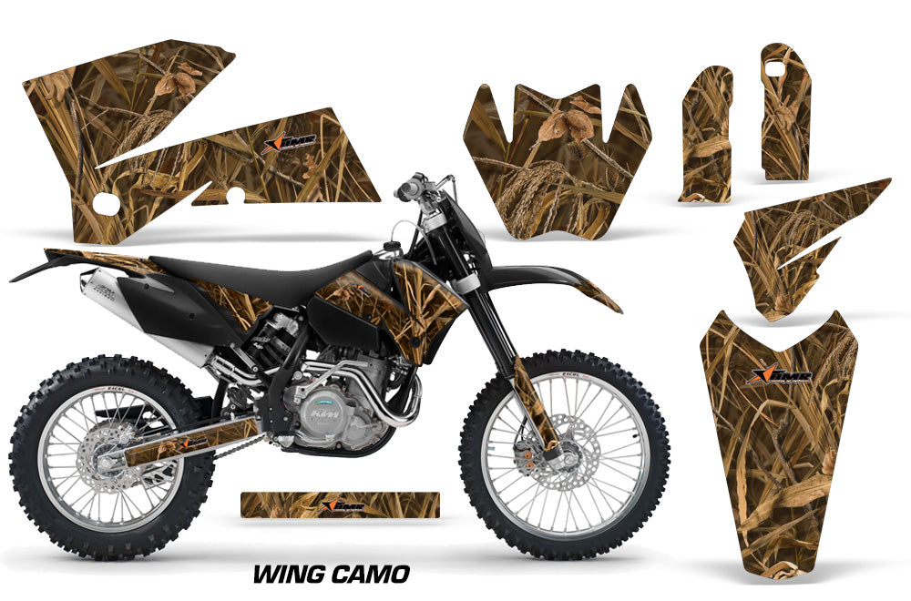 Dirt Bike Decal Graphic Kit Wrap For KTM EXC/SX/MXC/SMR/XCF-W 2005-2007 WING CAMO-atv motorcycle utv parts accessories gear helmets jackets gloves pantsAll Terrain Depot