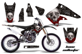 Dirt Bike Graphics Kit Decal Sticker Wrap For Kawasaki KX250F 2004-2005 BONES BLACK-atv motorcycle utv parts accessories gear helmets jackets gloves pantsAll Terrain Depot