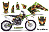 Dirt Bike Graphics Kit Decal Sticker Wrap For Kawasaki KX250F 2004-2005 FIRESTORM GREEN
