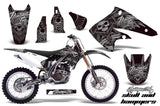 Dirt Bike Graphics Kit Decal Sticker Wrap For Kawasaki KX250F 2004-2005 HISH SILVER