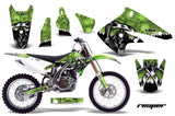 Dirt Bike Graphics Kit Decal Sticker Wrap For Kawasaki KX250F 2004-2005 REAPER GREEN