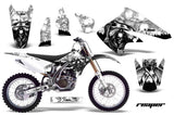 Dirt Bike Graphics Kit Decal Sticker Wrap For Kawasaki KX250F 2004-2005 REAPER WHITE