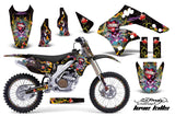 Graphics Kit Decal Sticker Wrap + # Plates For Kawasaki KX250F 2006-2008 EDHLK BLACK