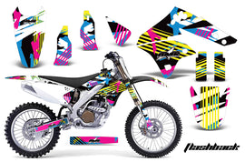 Dirt Bike Graphics Kit MX Decal Wrap For Kawasaki KX250F 2006-2008 FLASHBACK-atv motorcycle utv parts accessories gear helmets jackets gloves pantsAll Terrain Depot
