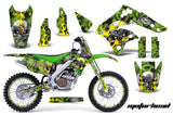 Graphics Kit Decal Sticker Wrap + # Plates For Kawasaki KX250F 2006-2008 MOTORHEAD GREEN
