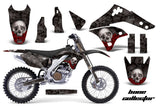 Graphics Kit Decal Sticker Wrap + # Plates For Kawasaki KX250F 2006-2008 BONES BLACK