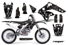 Dirt Bike Graphics Kit MX Decal Wrap For Kawasaki KX250F 2006-2008 REAPER BLACK-atv motorcycle utv parts accessories gear helmets jackets gloves pantsAll Terrain Depot