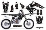 Dirt Bike Graphics Kit MX Decal Wrap For Kawasaki KX250F 2006-2008 REAPER BLACK