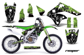 Dirt Bike Graphics Kit MX Decal Wrap For Kawasaki KX250F 2006-2008 REAPER GREEN-atv motorcycle utv parts accessories gear helmets jackets gloves pantsAll Terrain Depot