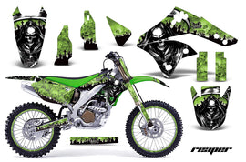 Graphics Kit Decal Sticker Wrap + # Plates For Kawasaki KX250F 2006-2008 REAPER GREEN-atv motorcycle utv parts accessories gear helmets jackets gloves pantsAll Terrain Depot