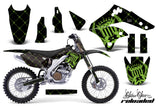 Graphics Kit Decal Sticker Wrap + # Plates For Kawasaki KX250F 2006-2008 RELOADED GREEN BLACK